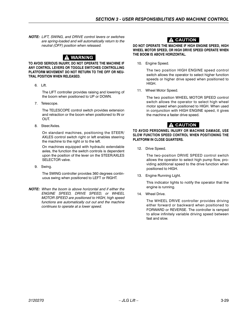 JLG 80HX_HX+6 ANSI Operator Manual User Manual | Page 67 / 104