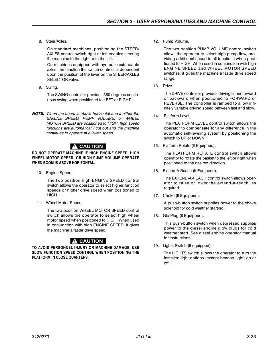 JLG 80HX_HX+6 ANSI Operator Manual User Manual | Page 71 / 104