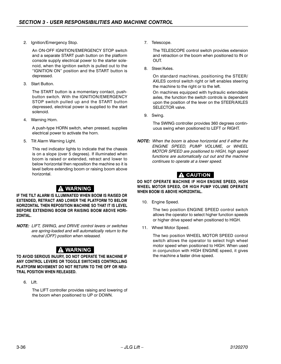 JLG 80HX_HX+6 ANSI Operator Manual User Manual | Page 74 / 104