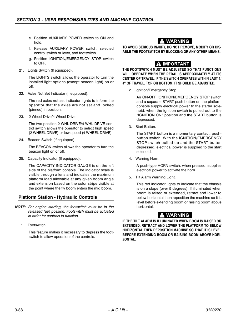 JLG 80HX_HX+6 ANSI Operator Manual User Manual | Page 76 / 104