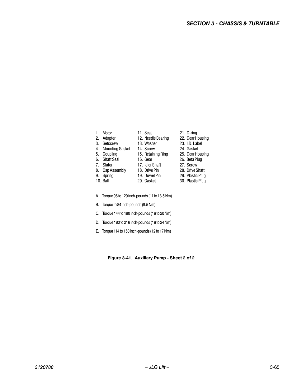 Auxiliary pump - sheet 2 of 2 -65 | JLG 460SJ ANSI Service Manual User Manual | Page 119 / 464