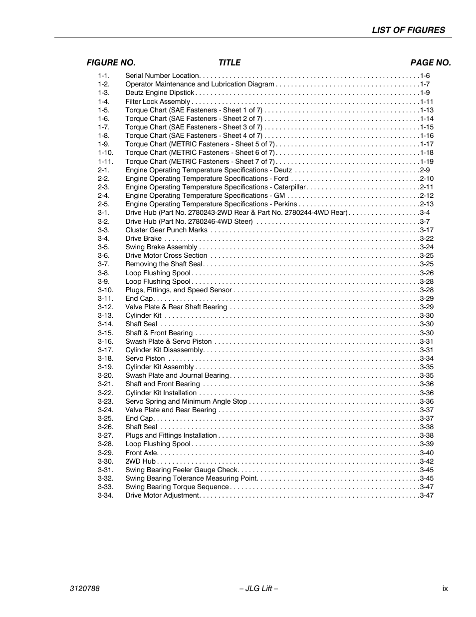 JLG 460SJ ANSI Service Manual User Manual | Page 13 / 464