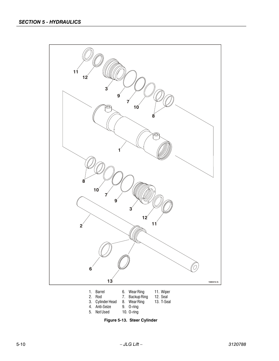 Steer cylinder -10 | JLG 460SJ ANSI Service Manual User Manual | Page 300 / 464