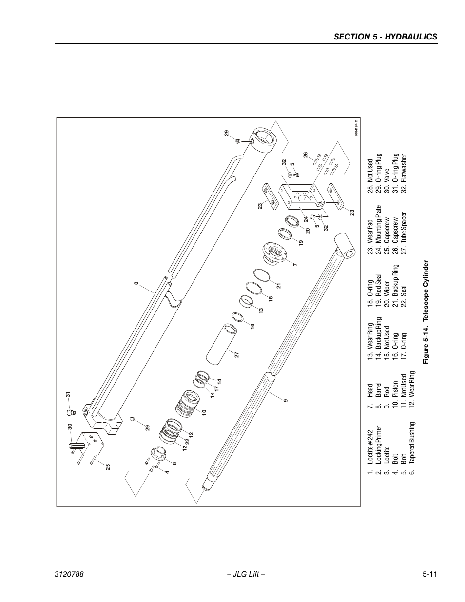 Telescope cylinder -11 | JLG 460SJ ANSI Service Manual User Manual | Page 301 / 464