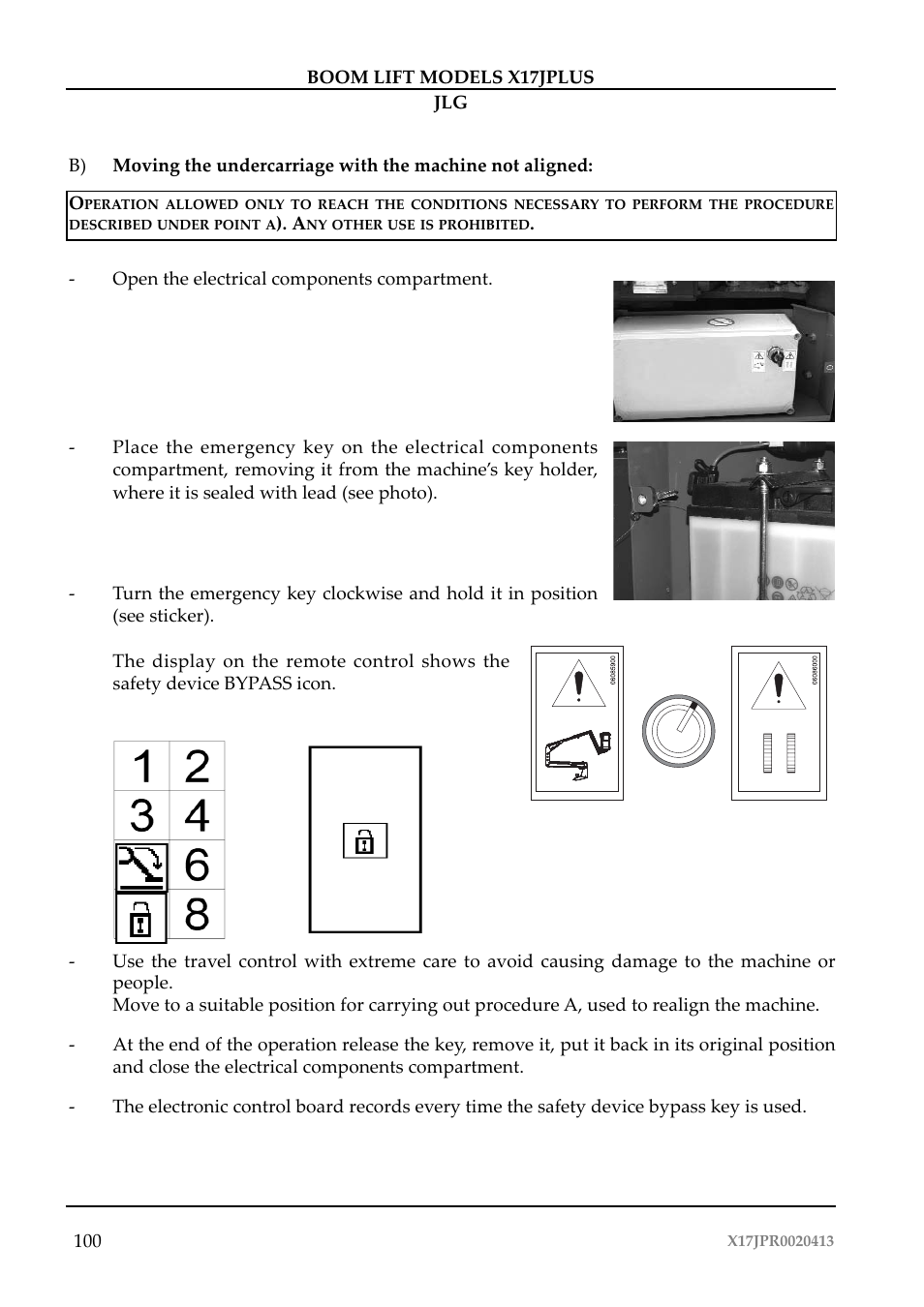 JLG X17J Plus Operator Manual User Manual | Page 104 / 176