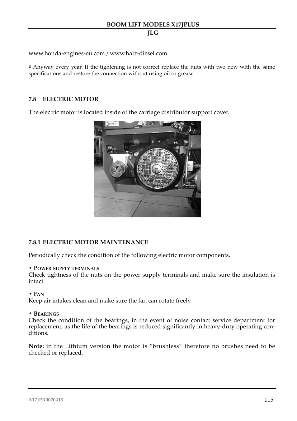 JLG X17J Plus Operator Manual User Manual | Page 119 / 176