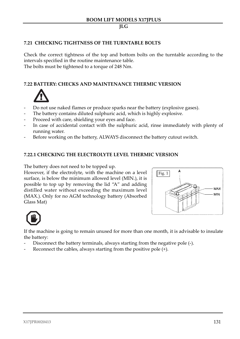 JLG X17J Plus Operator Manual User Manual | Page 135 / 176