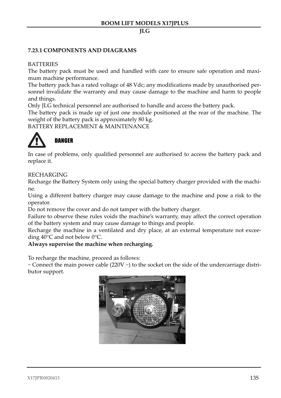 JLG X17J Plus Operator Manual User Manual | Page 139 / 176