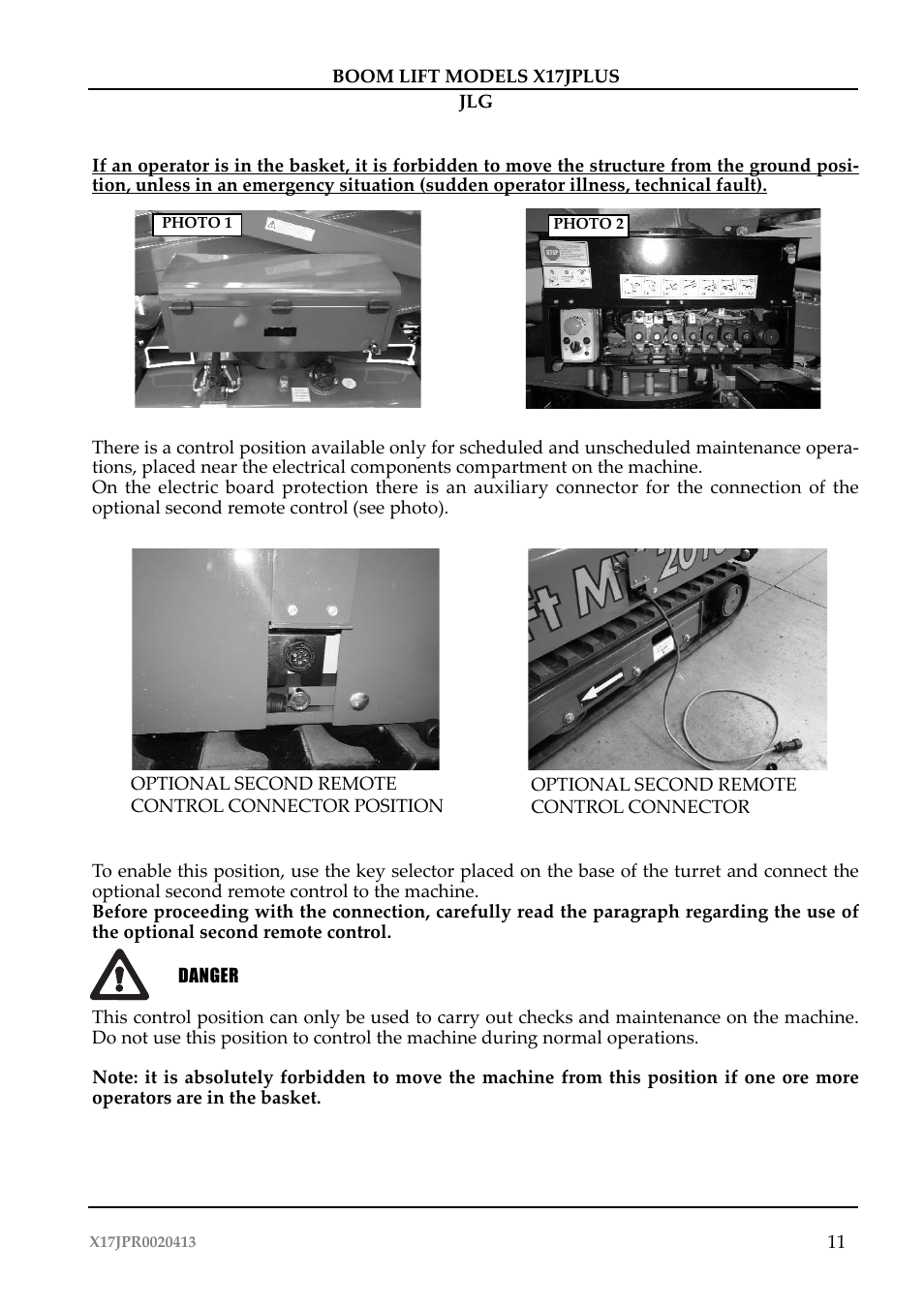 JLG X17J Plus Operator Manual User Manual | Page 15 / 176