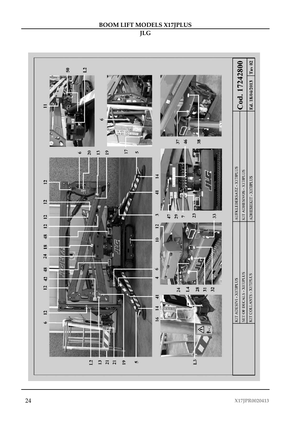 JLG X17J Plus Operator Manual User Manual | Page 28 / 176