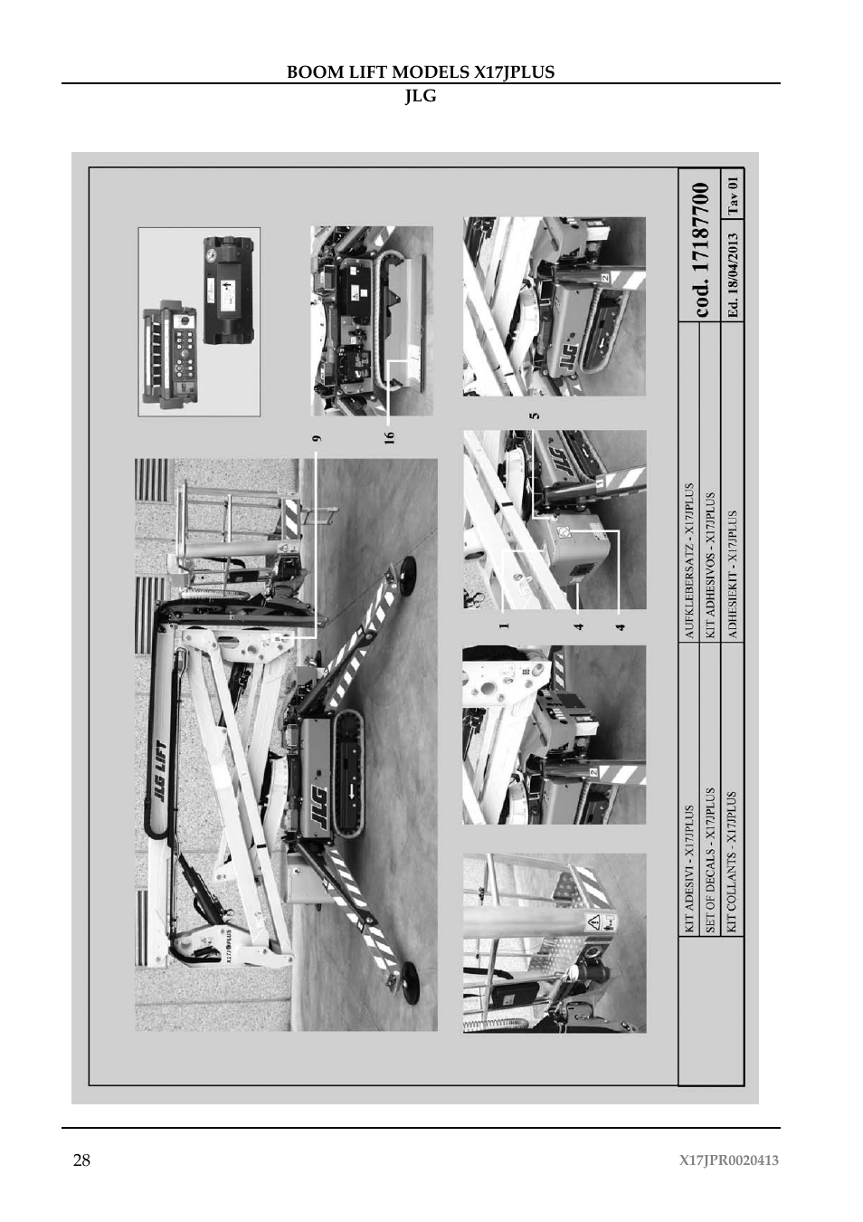 JLG X17J Plus Operator Manual User Manual | Page 32 / 176
