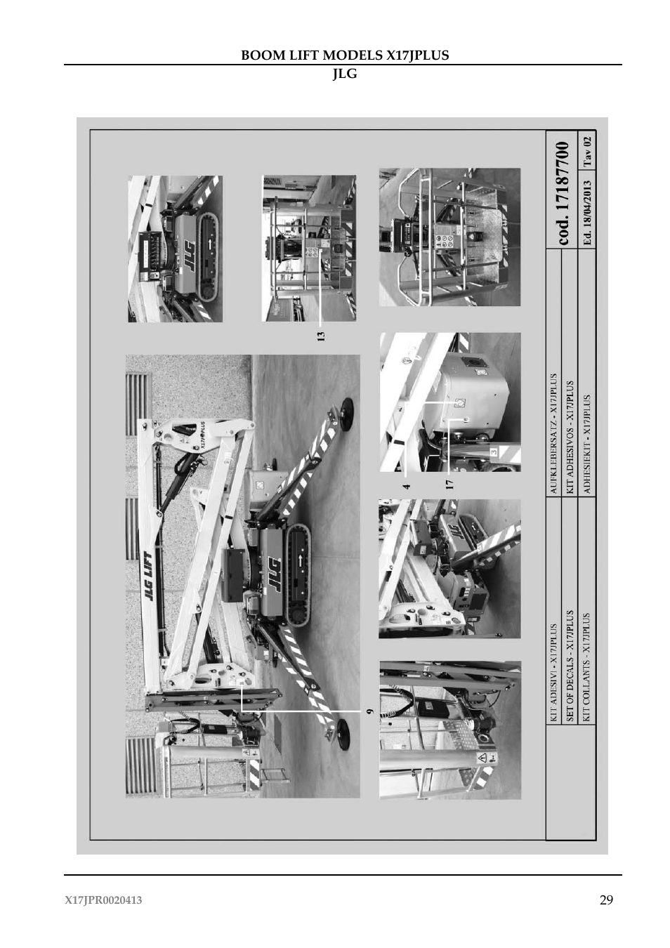 JLG X17J Plus Operator Manual User Manual | Page 33 / 176