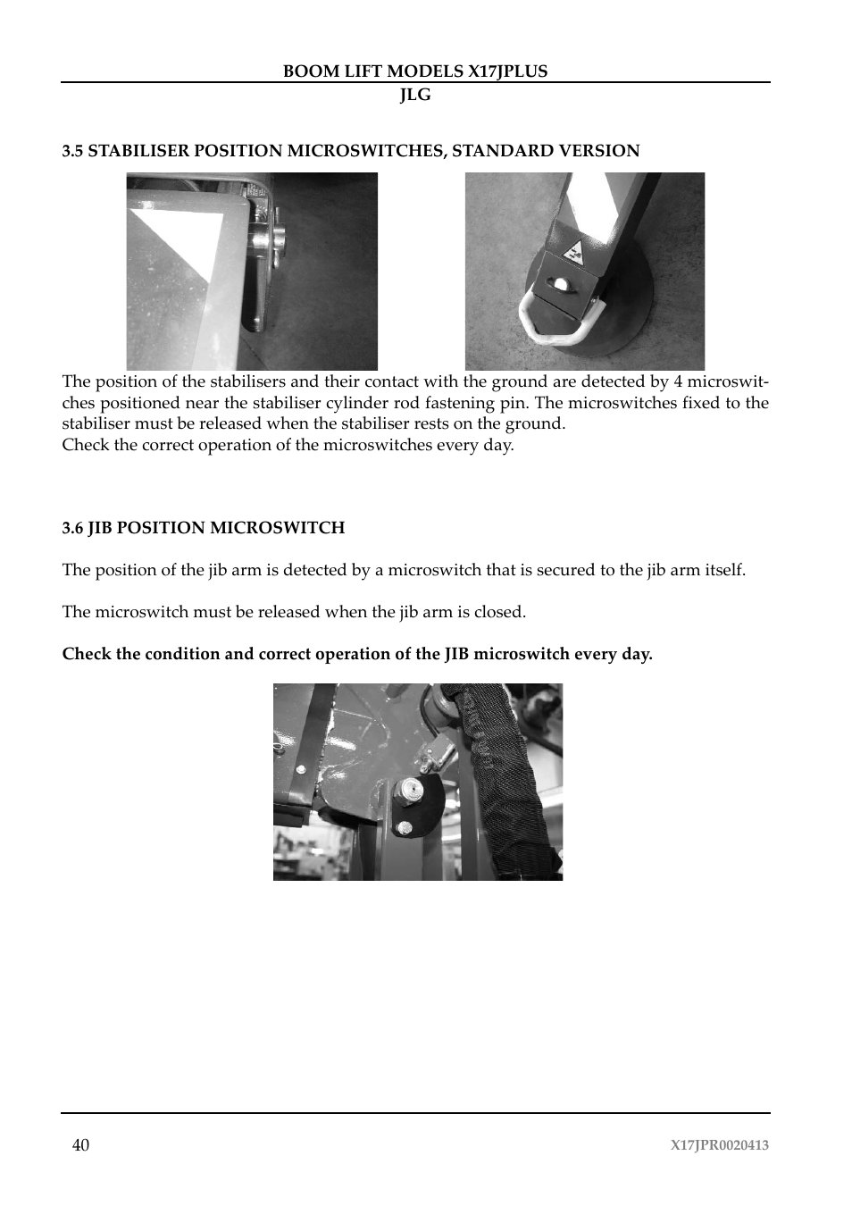 JLG X17J Plus Operator Manual User Manual | Page 44 / 176