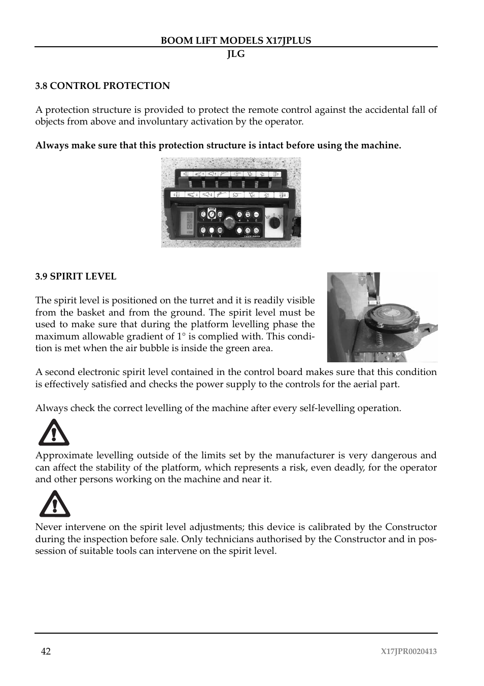 JLG X17J Plus Operator Manual User Manual | Page 46 / 176