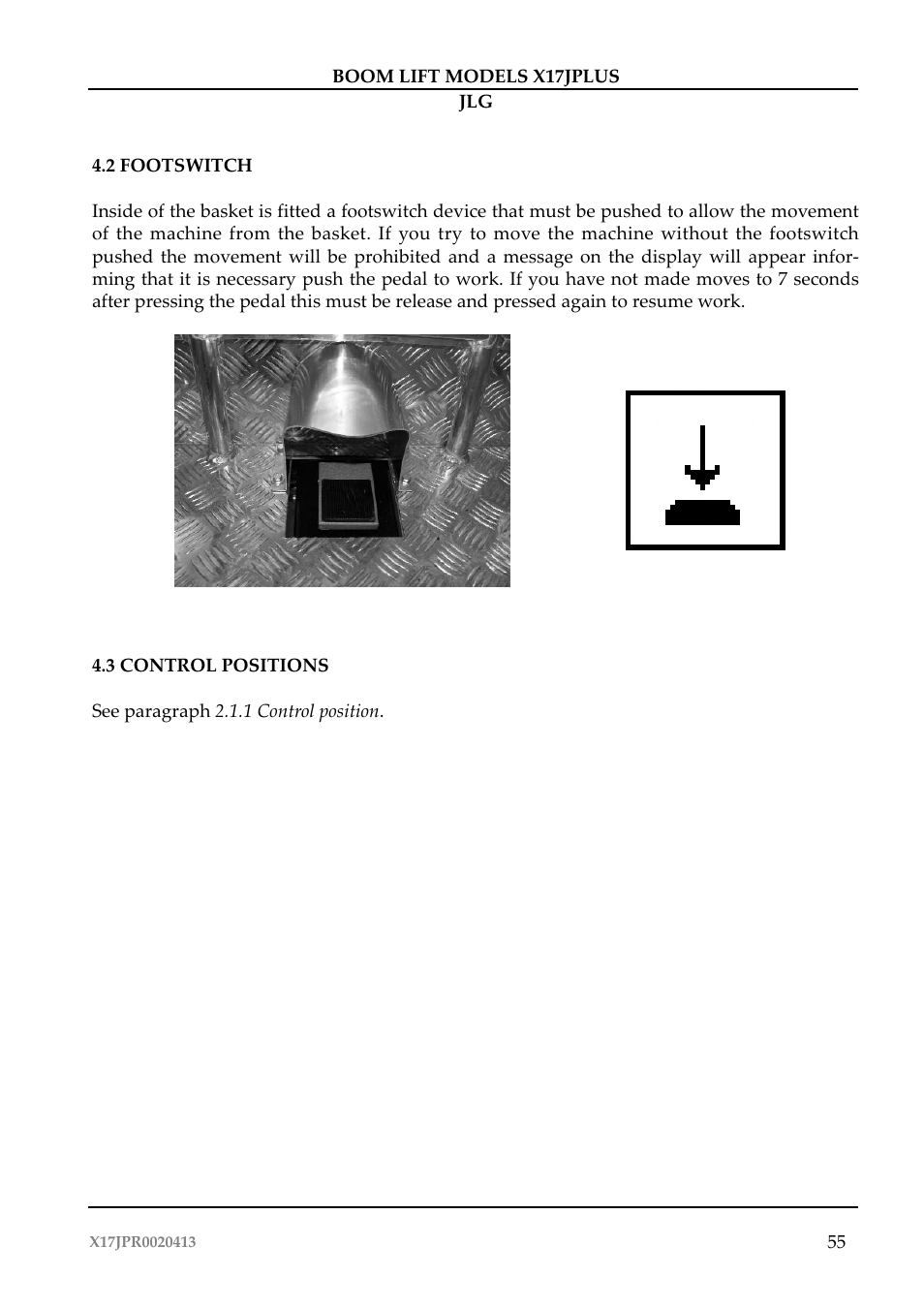 JLG X17J Plus Operator Manual User Manual | Page 59 / 176