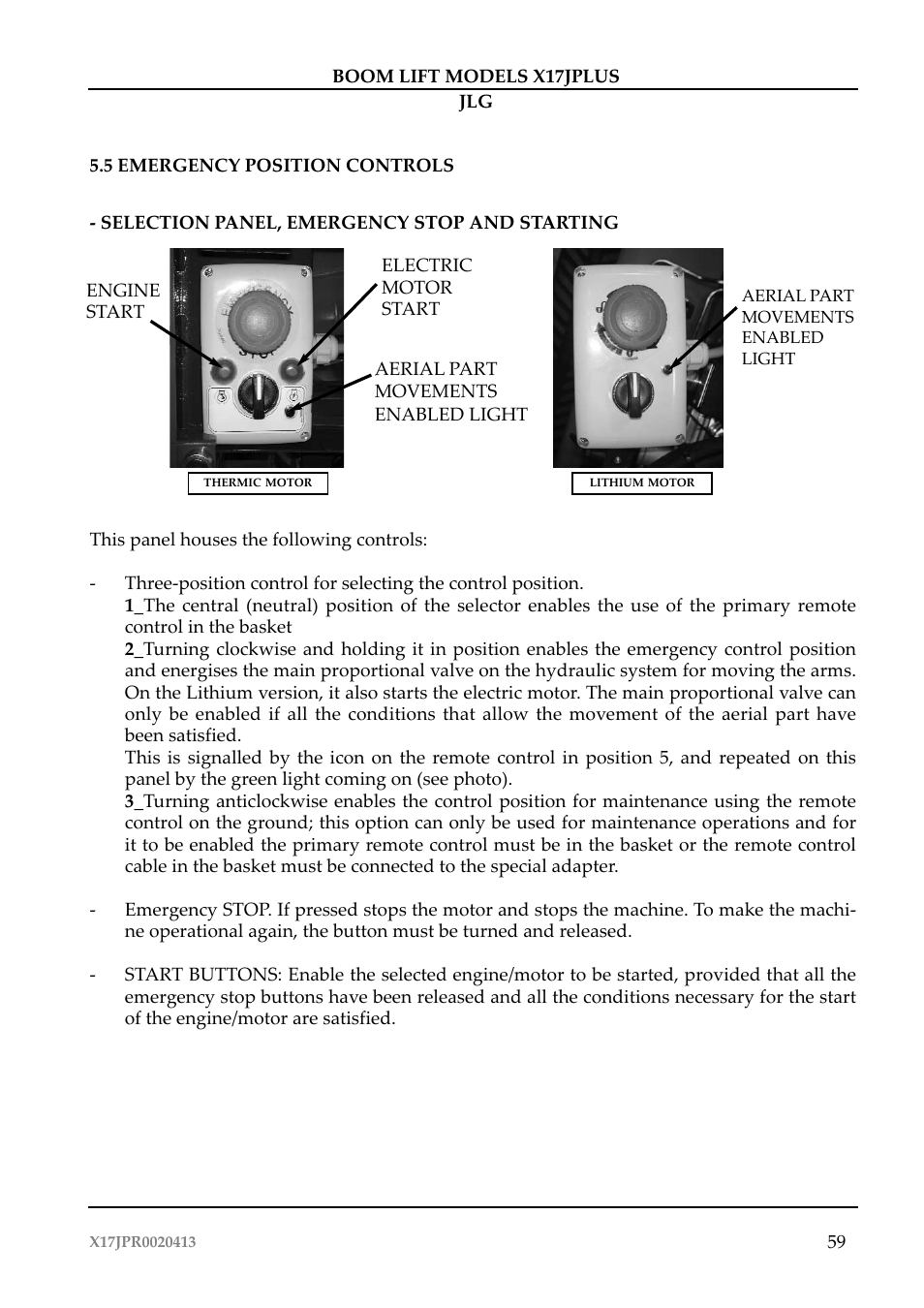JLG X17J Plus Operator Manual User Manual | Page 63 / 176