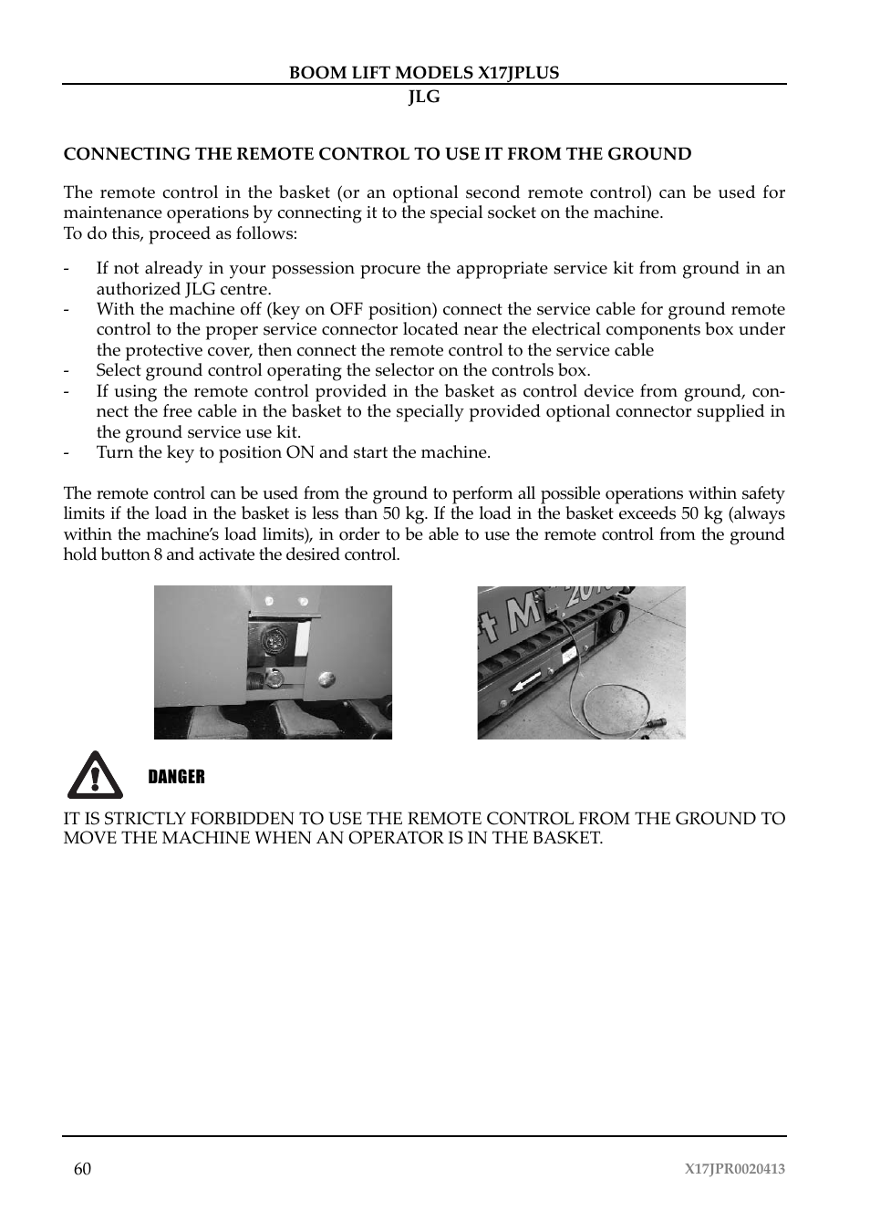 JLG X17J Plus Operator Manual User Manual | Page 64 / 176