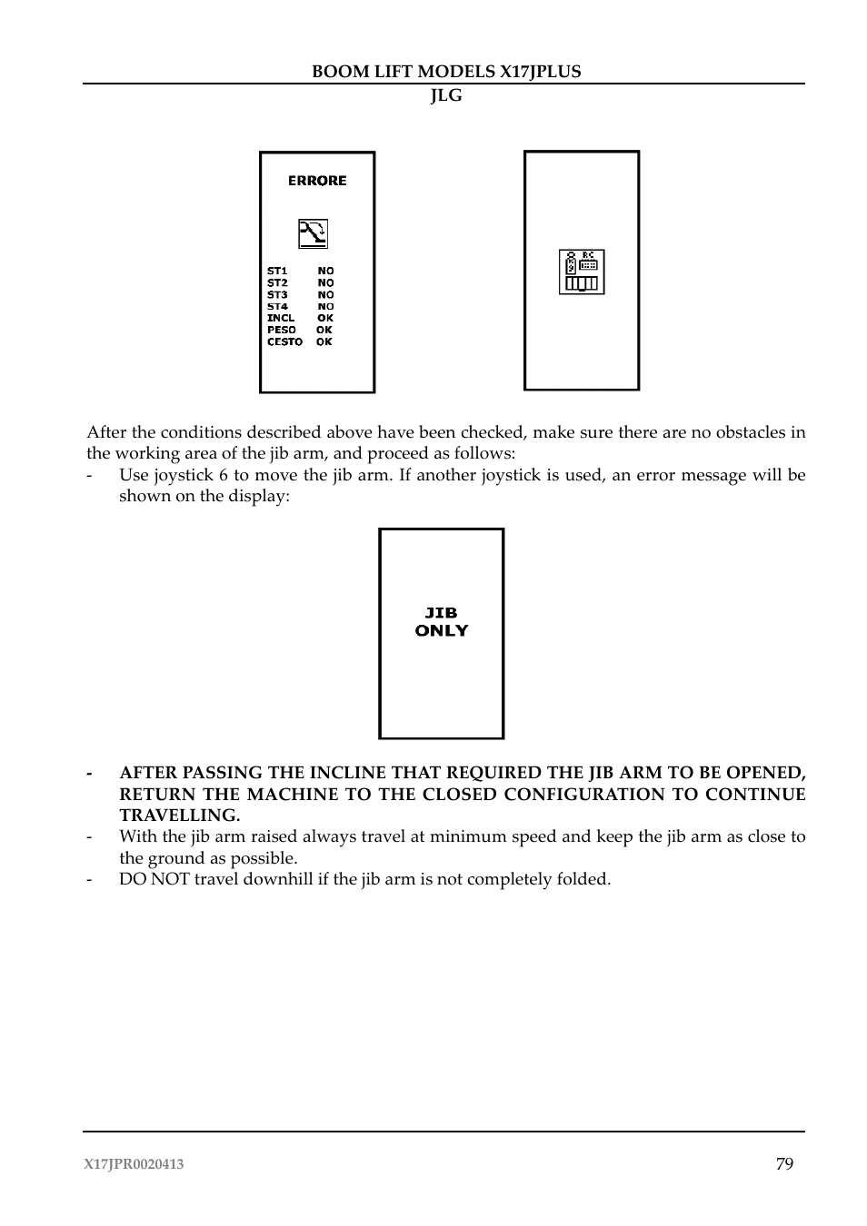 JLG X17J Plus Operator Manual User Manual | Page 83 / 176