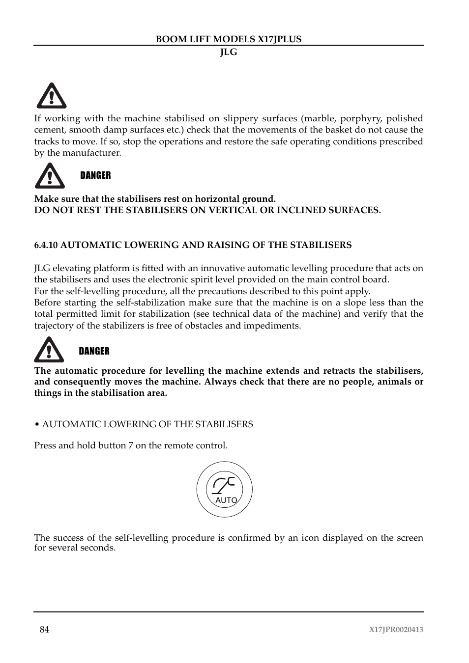 JLG X17J Plus Operator Manual User Manual | Page 88 / 176