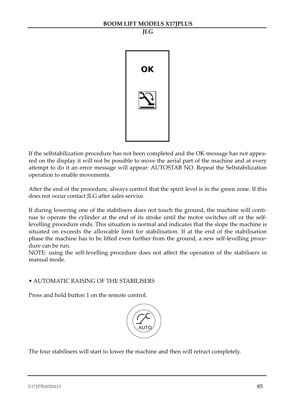 JLG X17J Plus Operator Manual User Manual | Page 89 / 176
