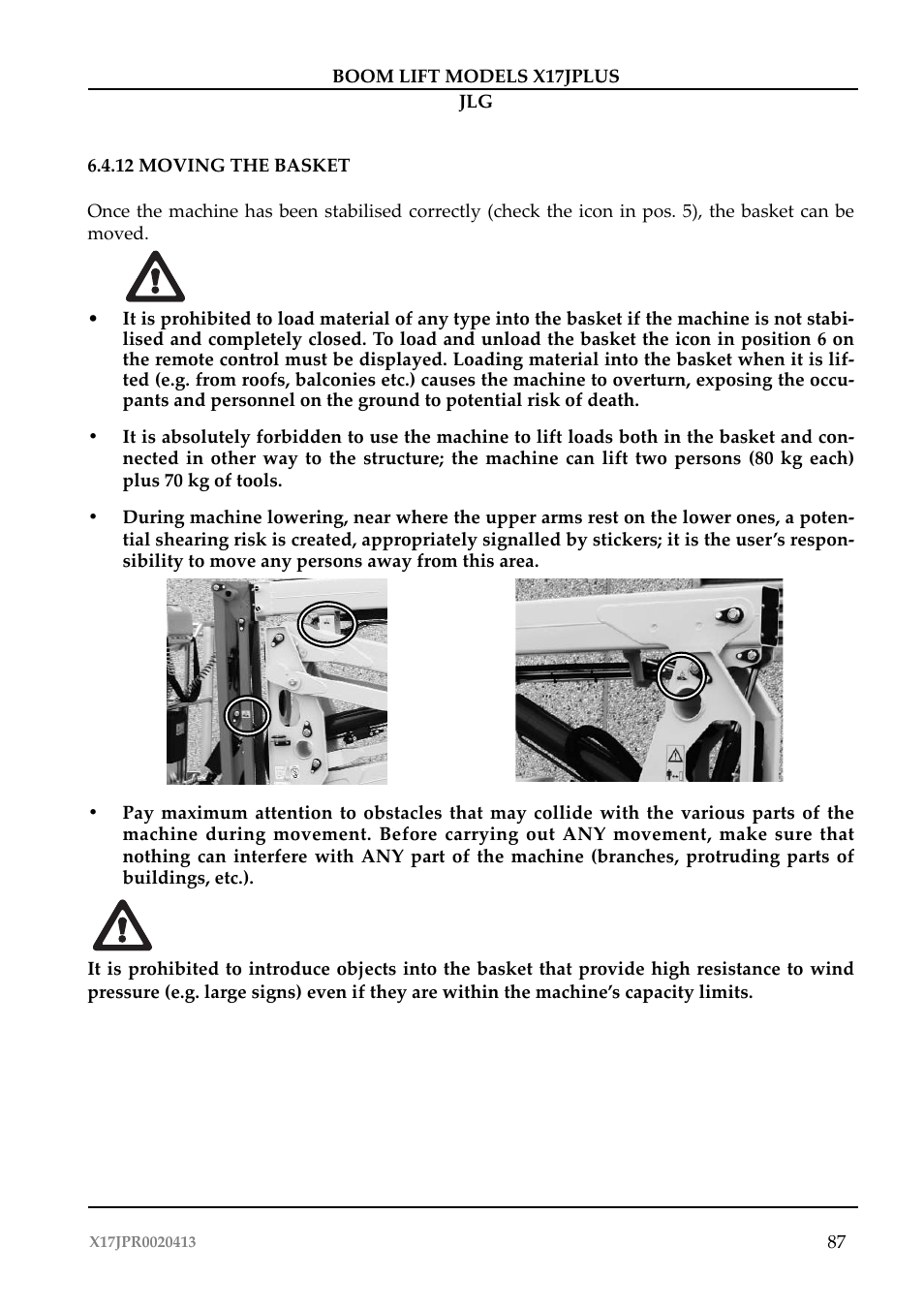 JLG X17J Plus Operator Manual User Manual | Page 91 / 176