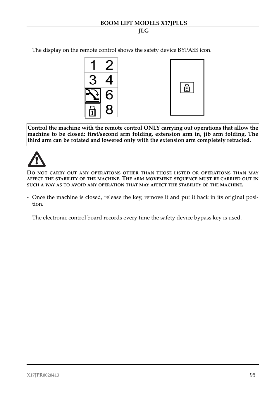 JLG X17J Plus Operator Manual User Manual | Page 99 / 176