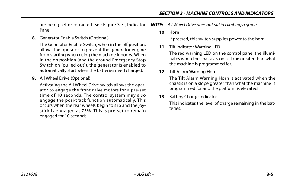 JLG M4069 Operator Manual User Manual | Page 39 / 86