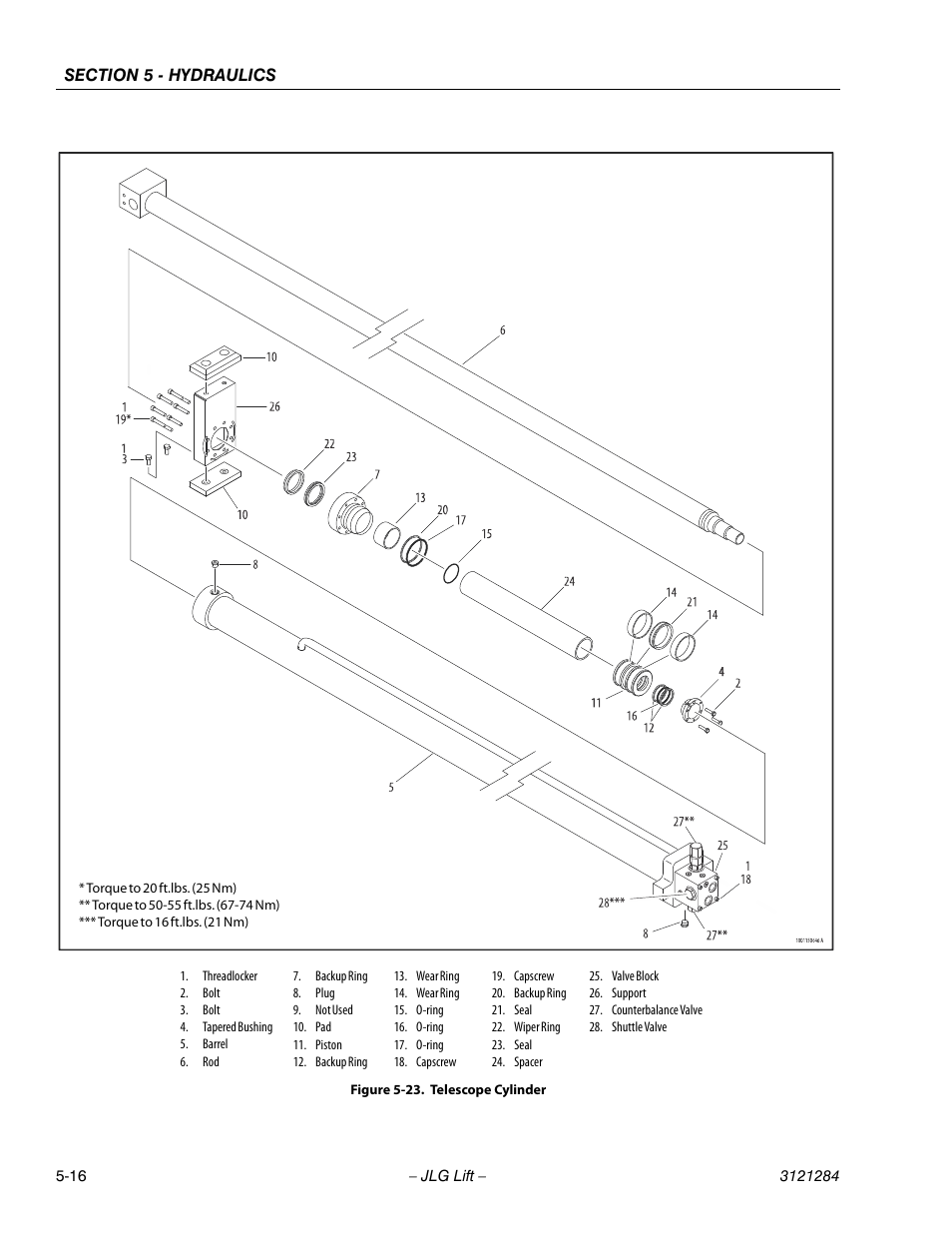 Telescope cylinder -16 | JLG 18RS Service Manual User Manual | Page 106 / 230