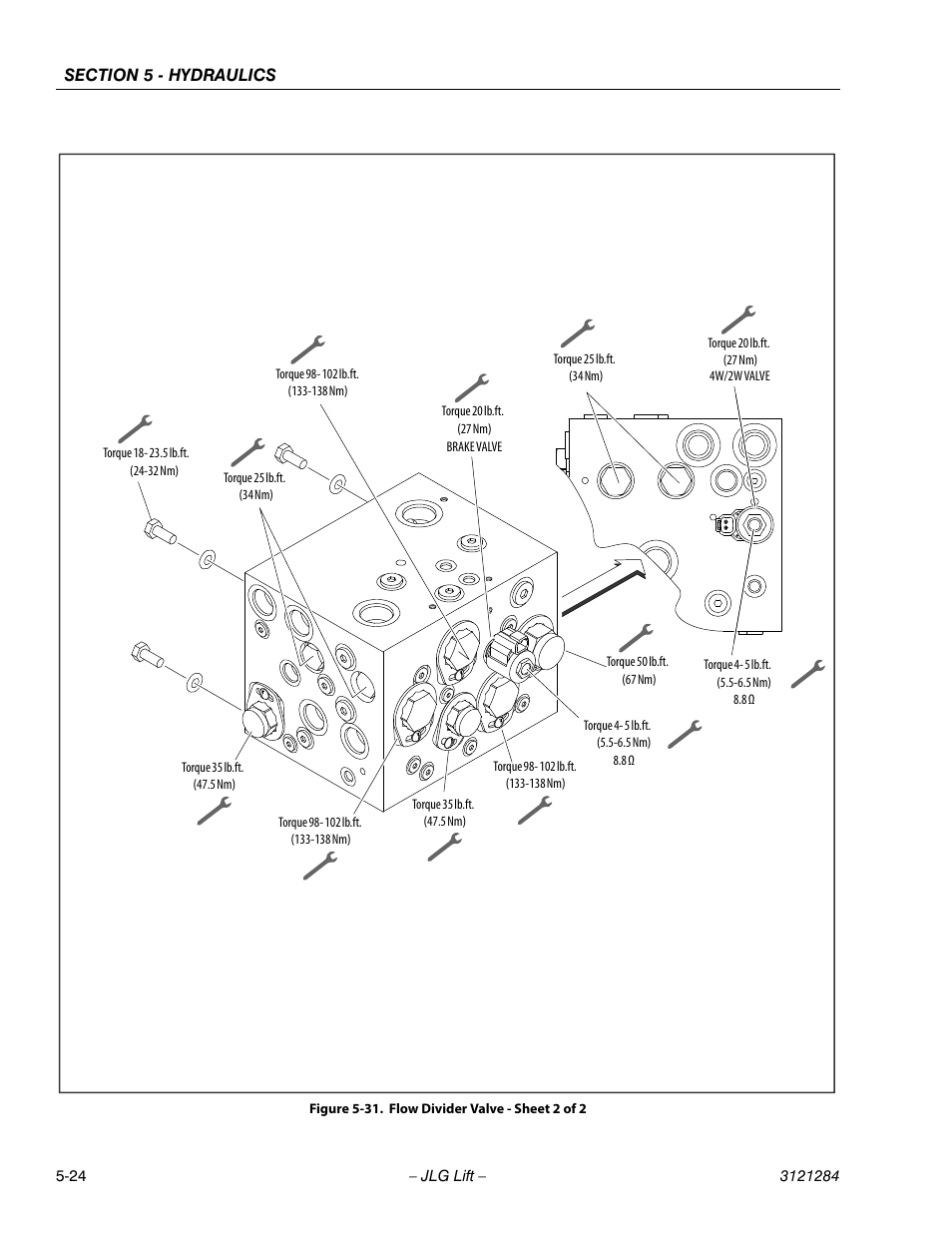 Flow divider valve - sheet 2 of 2 -24 | JLG 18RS Service Manual User Manual | Page 114 / 230