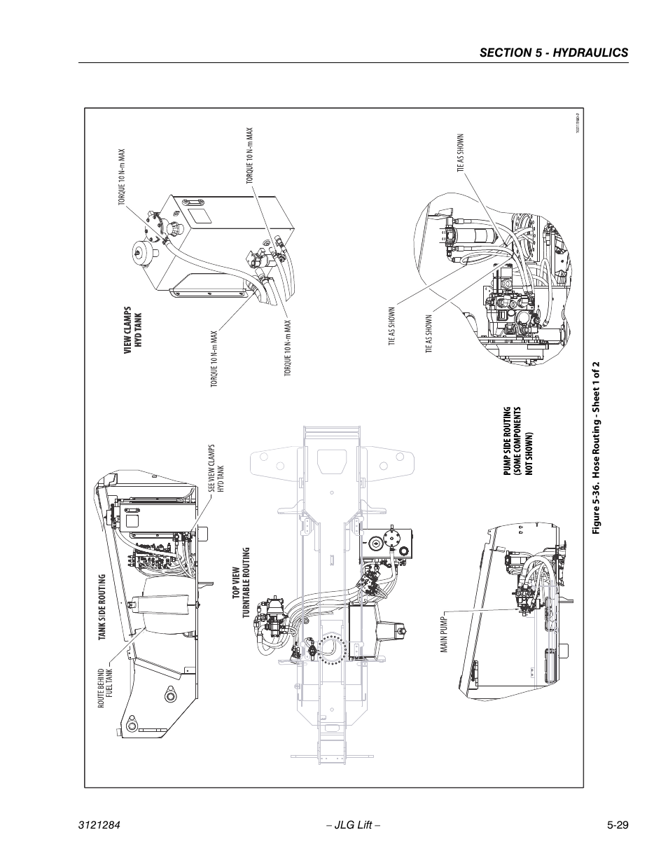 Hose routing - sheet 1 of 2 -29 | JLG 18RS Service Manual User Manual | Page 119 / 230