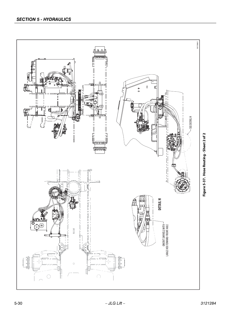 Hose routing - sheet 2 of 2 -30 | JLG 18RS Service Manual User Manual | Page 120 / 230