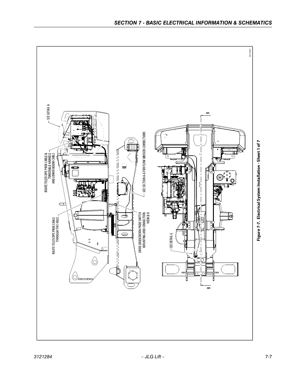 Electrical system installation - sheet 1 of 7 -7 | JLG 18RS Service Manual User Manual | Page 207 / 230