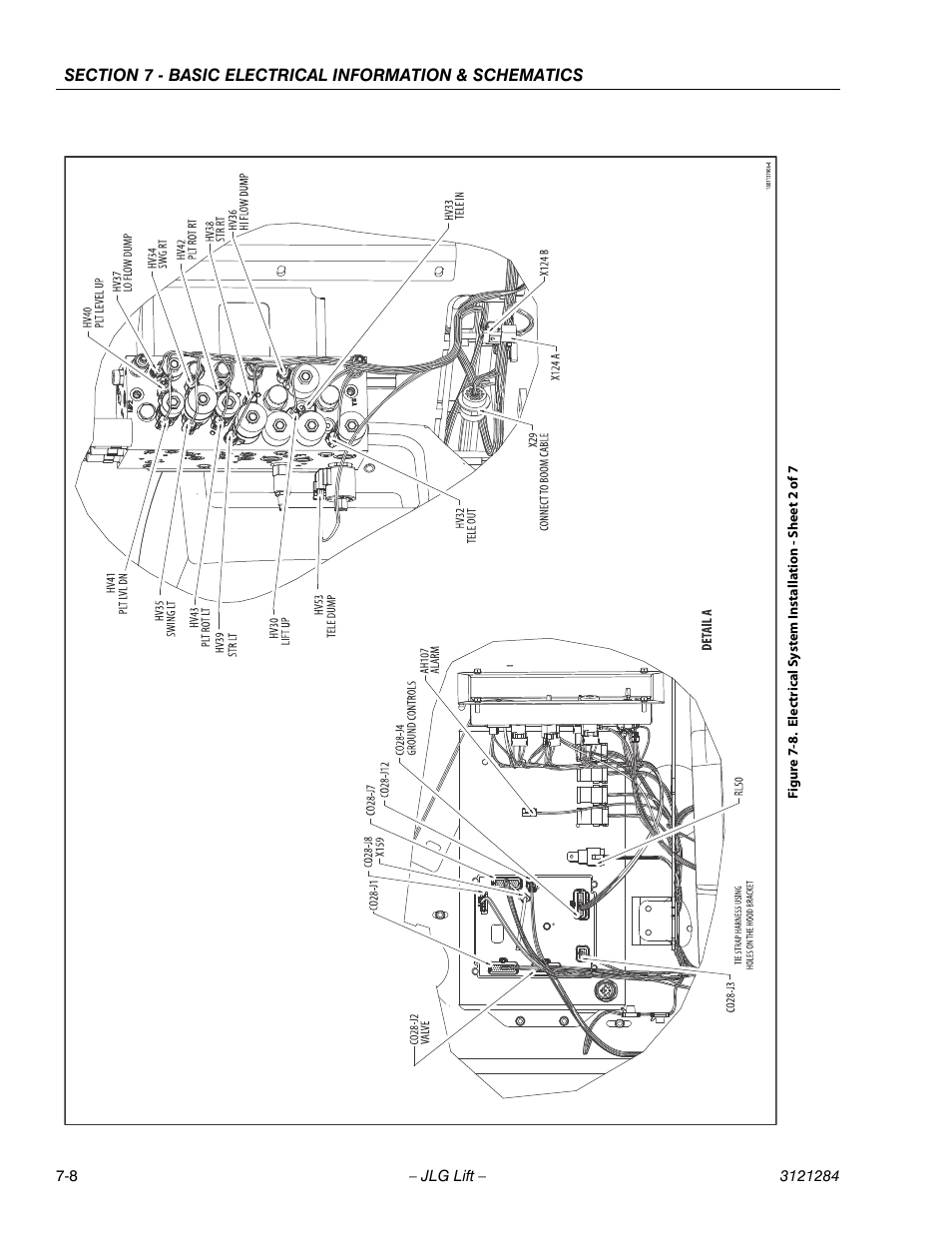 Electrical system installation - sheet 2 of 7 -8 | JLG 18RS Service Manual User Manual | Page 208 / 230