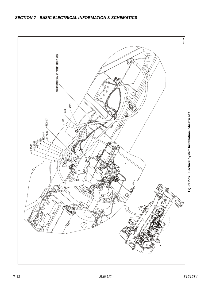 Electrical system installation - sheet 6 of 7 -12 | JLG 18RS Service Manual User Manual | Page 212 / 230