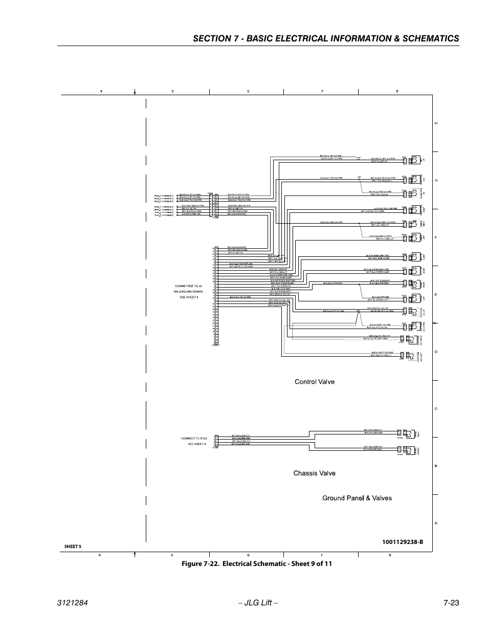 Electrical schematic - sheet 9 of 11 -23 | JLG 18RS Service Manual User Manual | Page 223 / 230