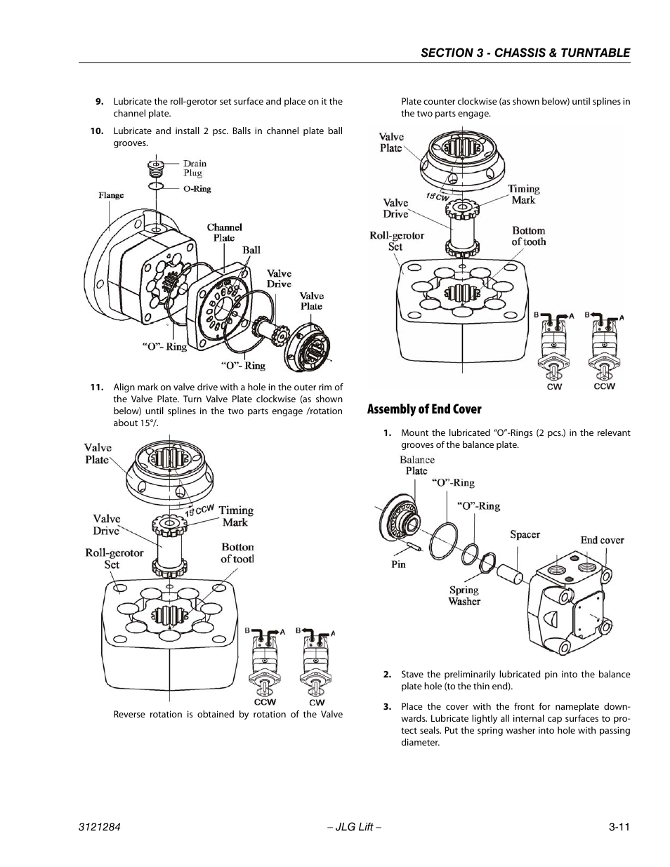 Assembly of end cover, Assembly of end cover -11 | JLG 18RS Service Manual User Manual | Page 49 / 230