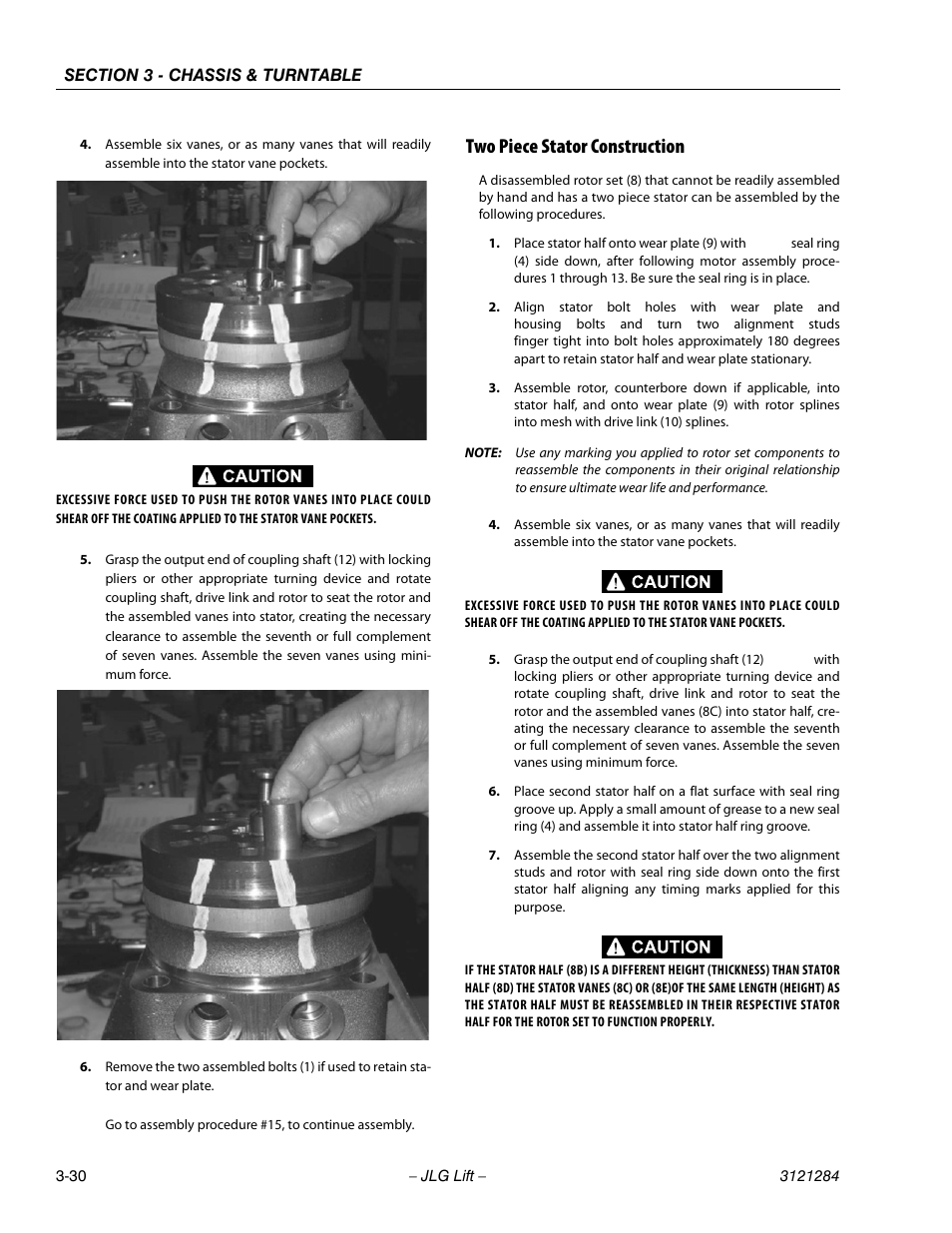 Two piece stator construction, Two piece stator construction -30 | JLG 18RS Service Manual User Manual | Page 68 / 230