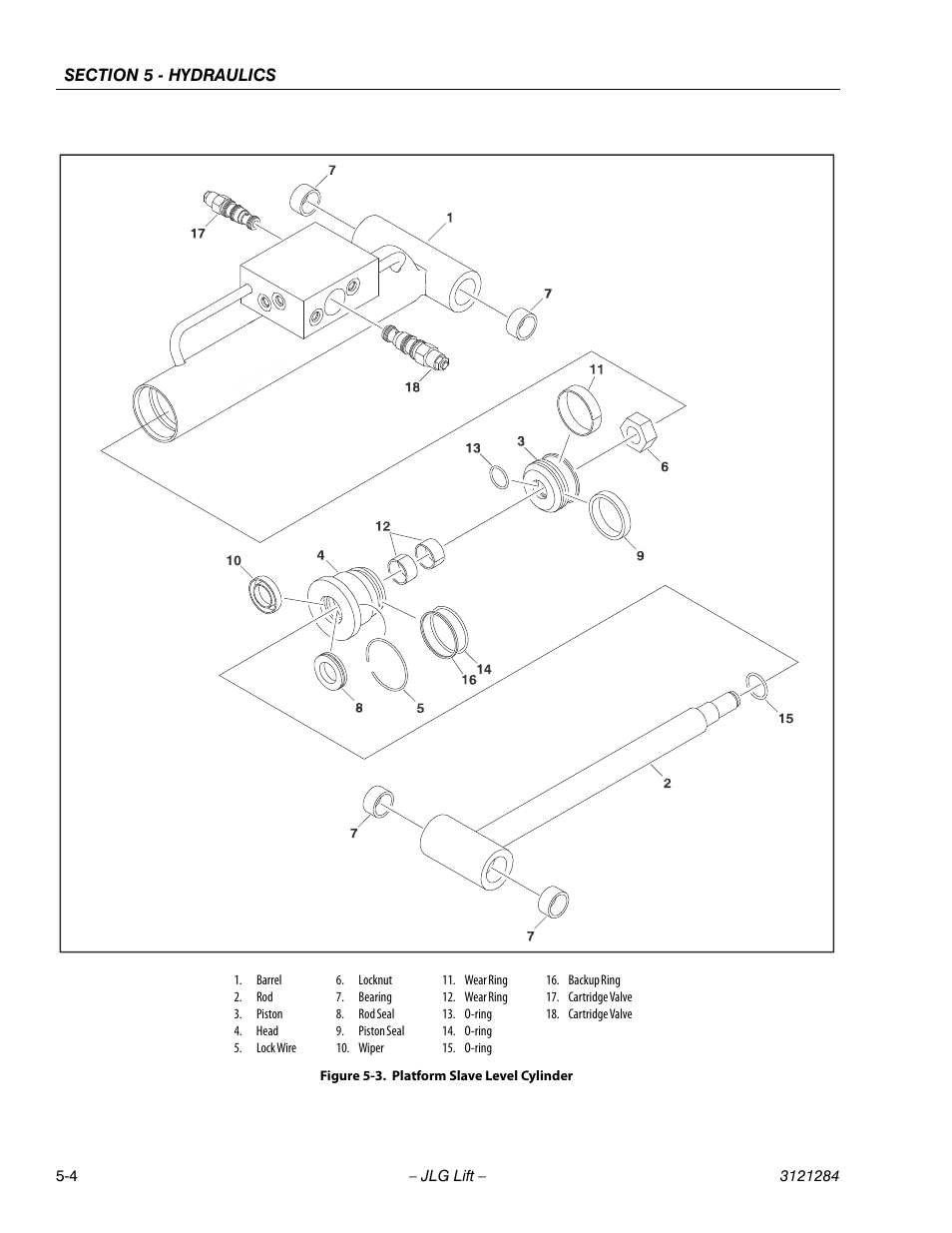 Platform slave level cylinder -4 | JLG 18RS Service Manual User Manual | Page 94 / 230