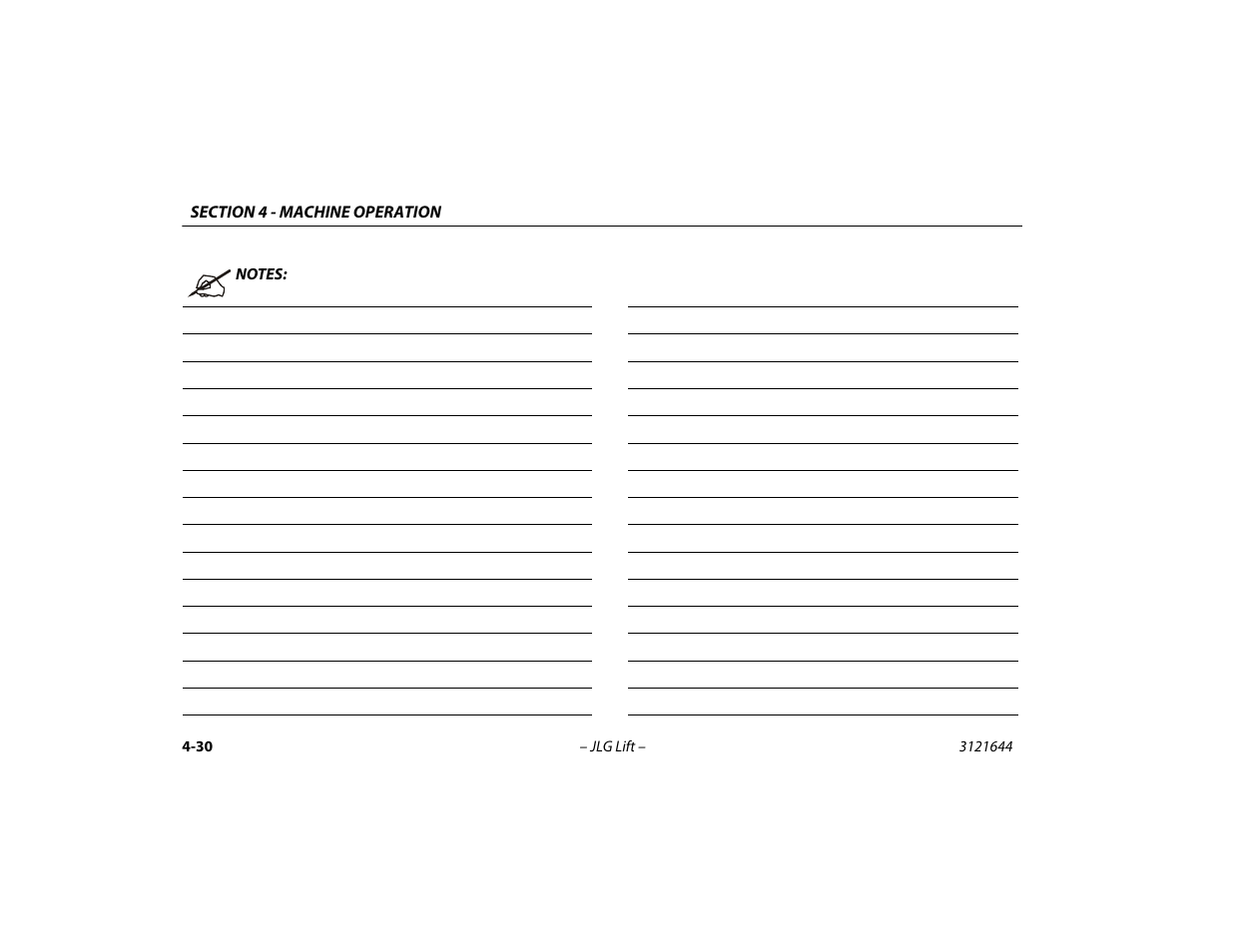 JLG M400 Operator Manual User Manual | Page 80 / 108