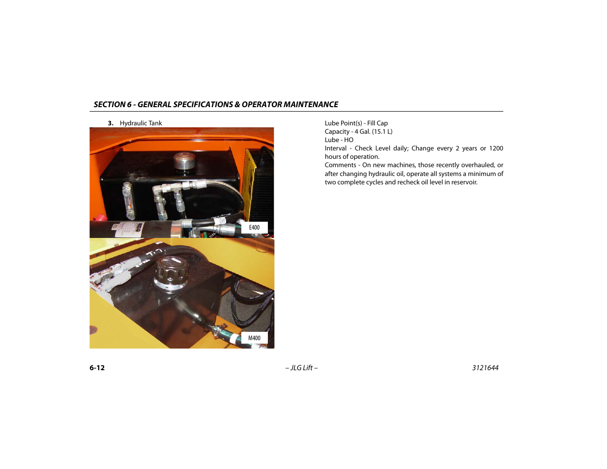 JLG M400 Operator Manual User Manual | Page 94 / 108