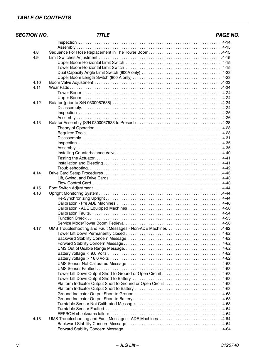 JLG 800A_AJ ANSI Service Manual User Manual | Page 10 / 464