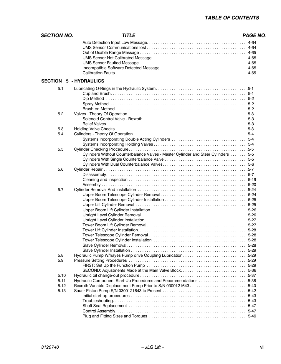 JLG 800A_AJ ANSI Service Manual User Manual | Page 11 / 464