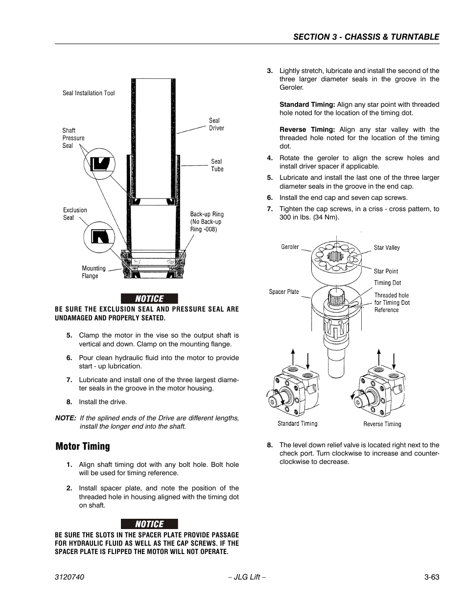 Motor timing, Motor timing -63 | JLG 800A_AJ ANSI Service Manual User Manual | Page 119 / 464