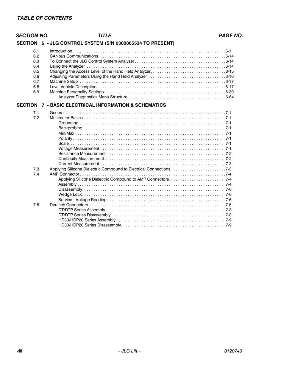 JLG 800A_AJ ANSI Service Manual User Manual | Page 12 / 464