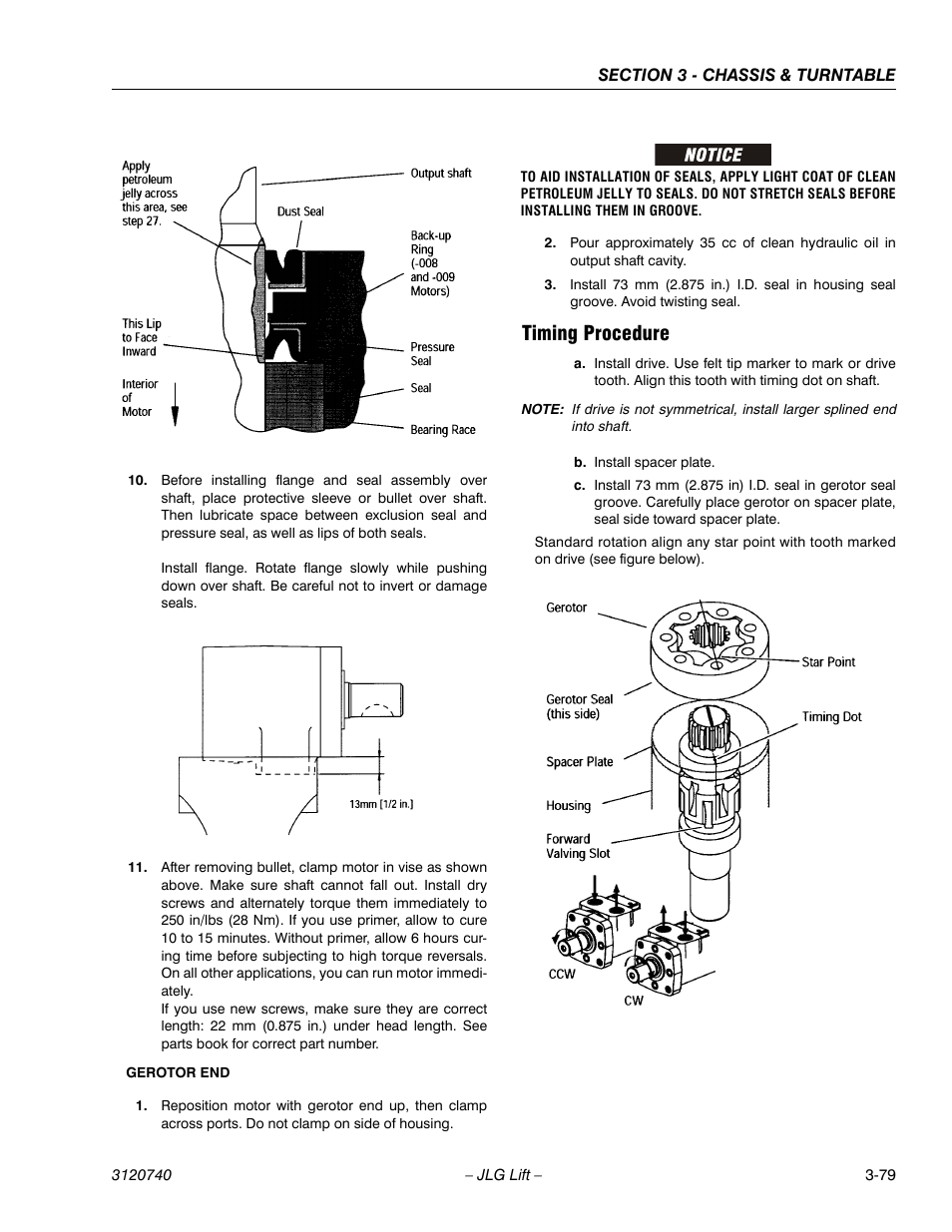 Timing procedure, Timing procedure -79 | JLG 800A_AJ ANSI Service Manual User Manual | Page 135 / 464