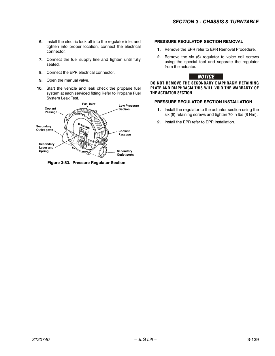 Pressure regulator section -139 | JLG 800A_AJ ANSI Service Manual User Manual | Page 195 / 464