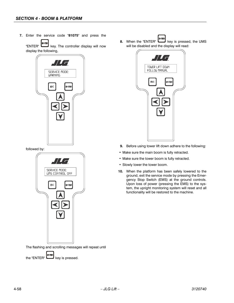 JLG 800A_AJ ANSI Service Manual User Manual | Page 272 / 464
