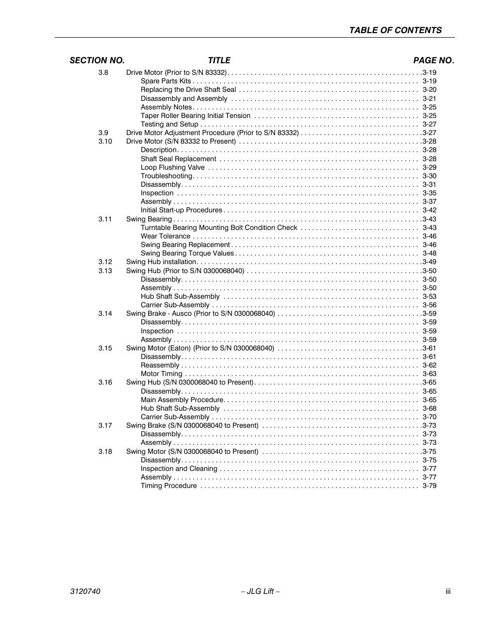 JLG 800A_AJ ANSI Service Manual User Manual | Page 7 / 464