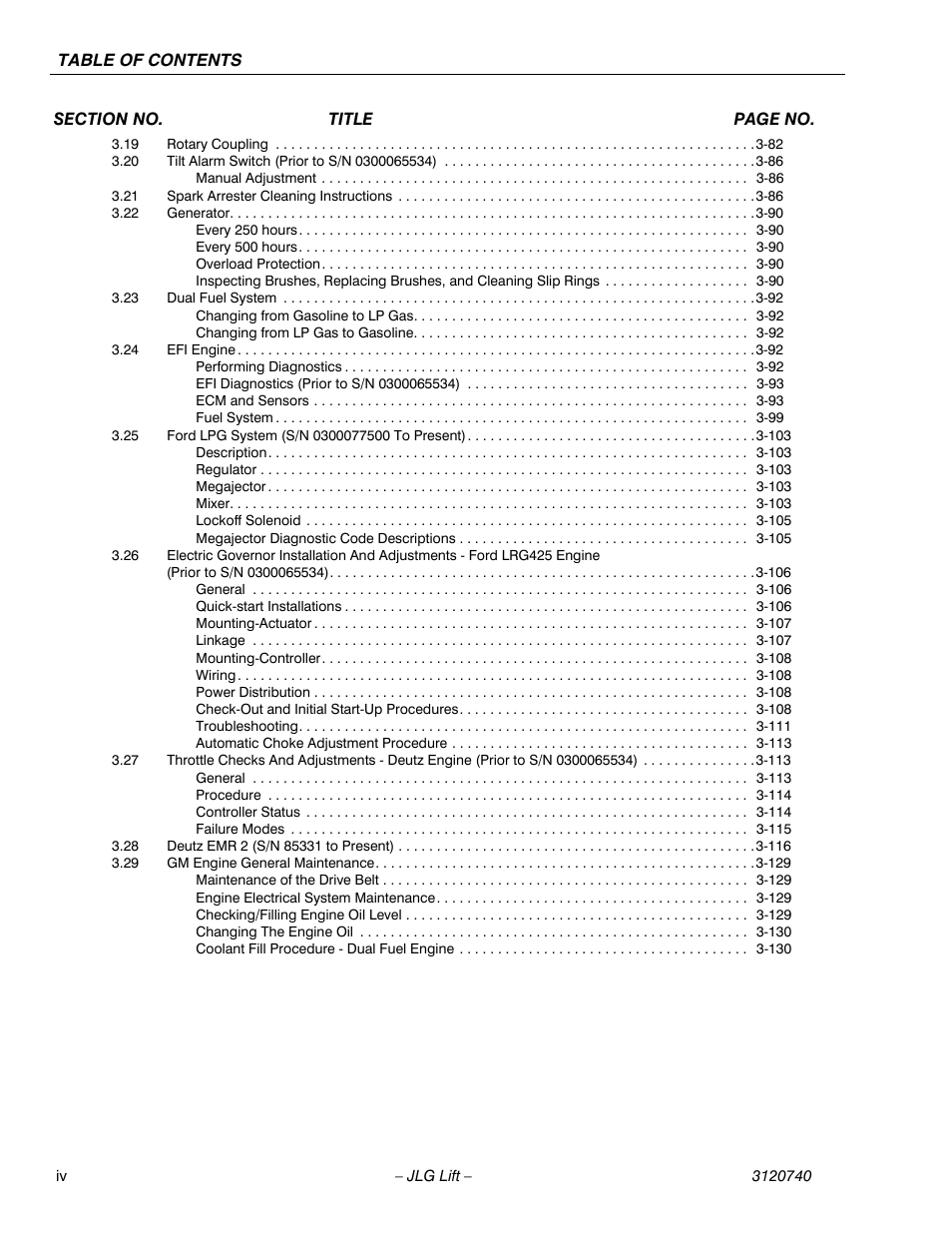 JLG 800A_AJ ANSI Service Manual User Manual | Page 8 / 464