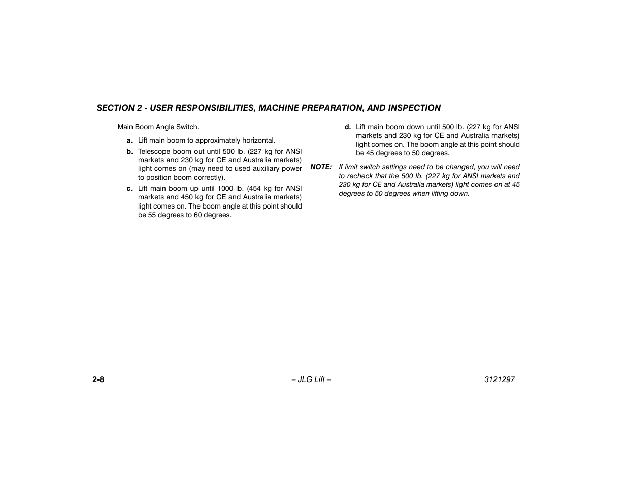 JLG 660SJ Operator Manual User Manual | Page 28 / 118
